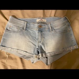 Light wash shorts